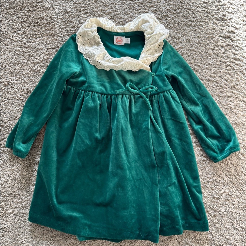 Green Holiday Dress 4T
